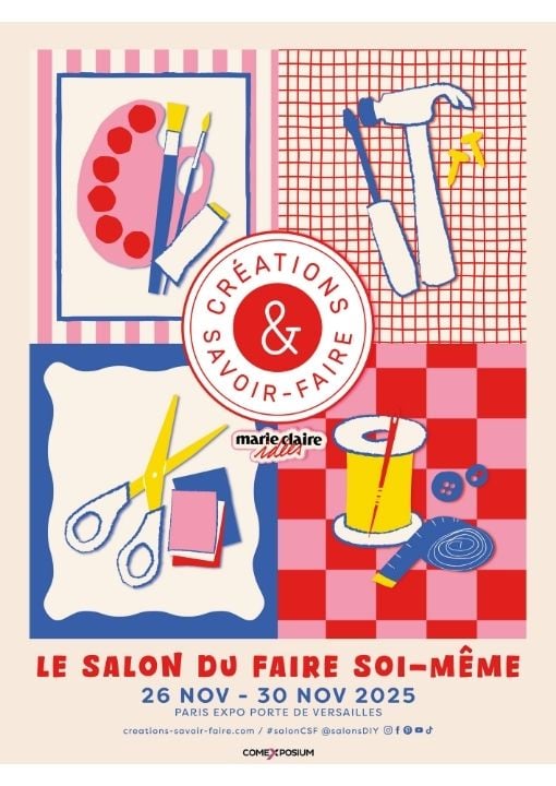 Affiche officielle du salon Créations & savoir-faire 2025