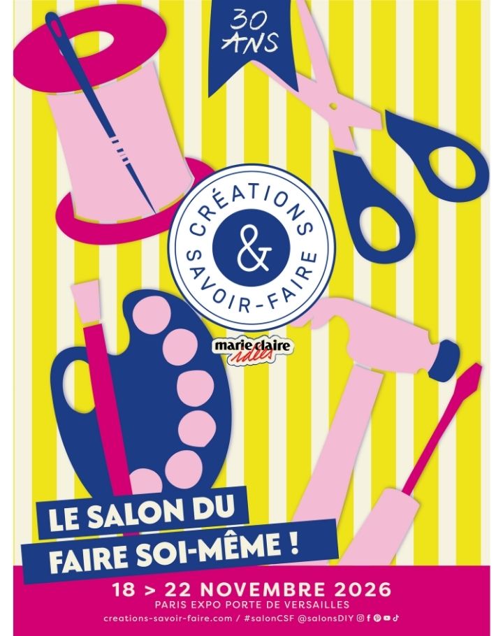 Affiche officielle du salon Créations & savoir-faire 2025