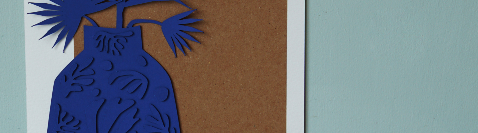 Paper art coral vase tutorial