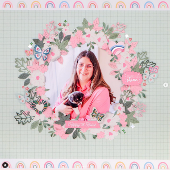 Scrapbooking pages - Pretty things