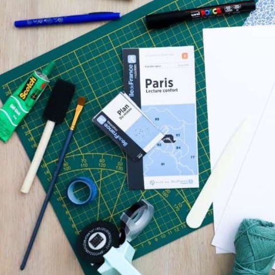 Materials needed to create a travel diary