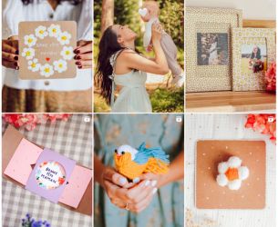 Creative cards and tender moments between mother and child at Les Mercredis sous la pluie.