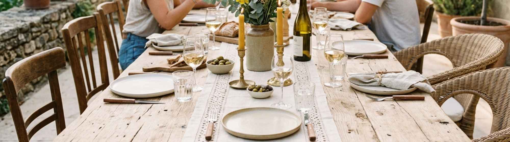 A group of people sharing a meal outdoors