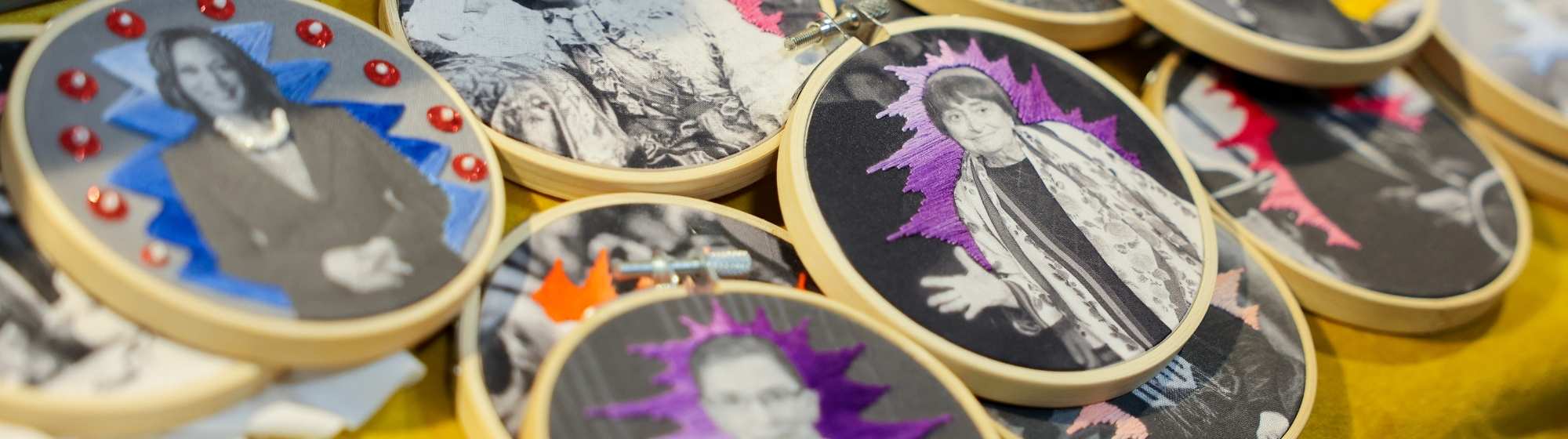 Broderie feuilles d'automne