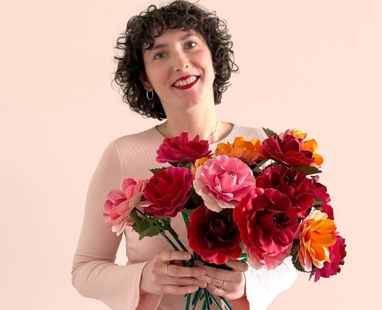 Fleurs en papier Marabout