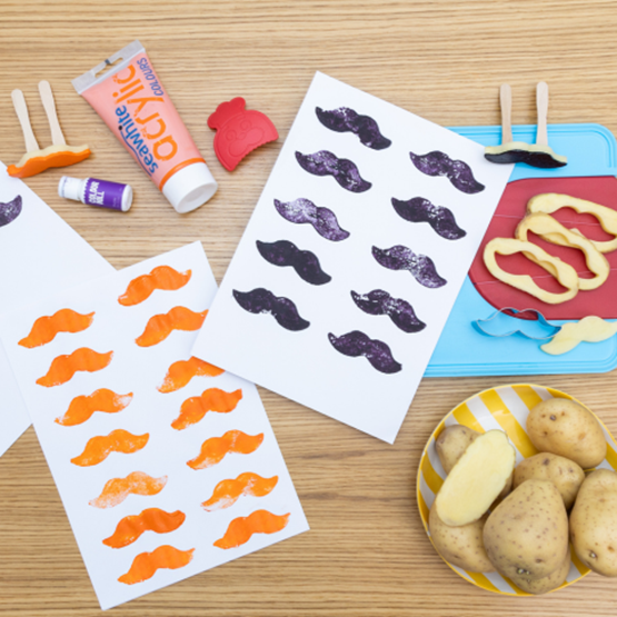 Les tampons de pommes de terre avec Chefclub Kids