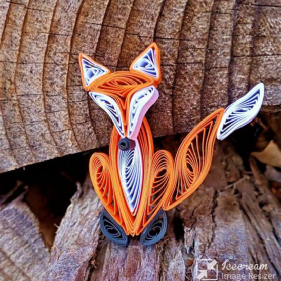 Quilling d'Eugène sur le salon Créations & Savoir-faire 2024