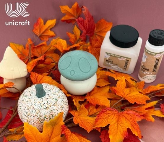 Produits créatifs pour le bricolage, y compris des figurines et des fournitures artisanales.