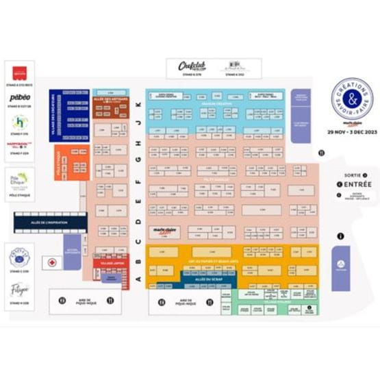 Plan salon Créations & savoir-faire 2023