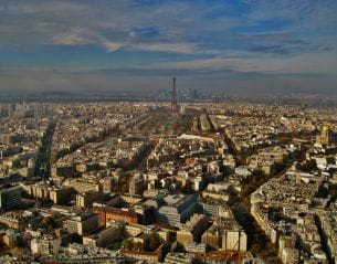 vue aerienne de Paris