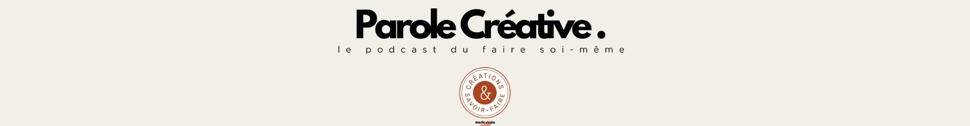 Logo podcast Parole Créative