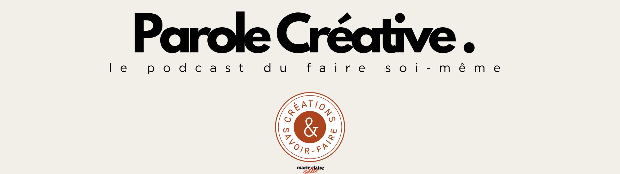 Logo podcast Parole Créative