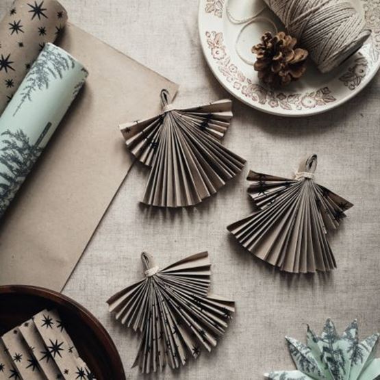 Paper Christmas angels