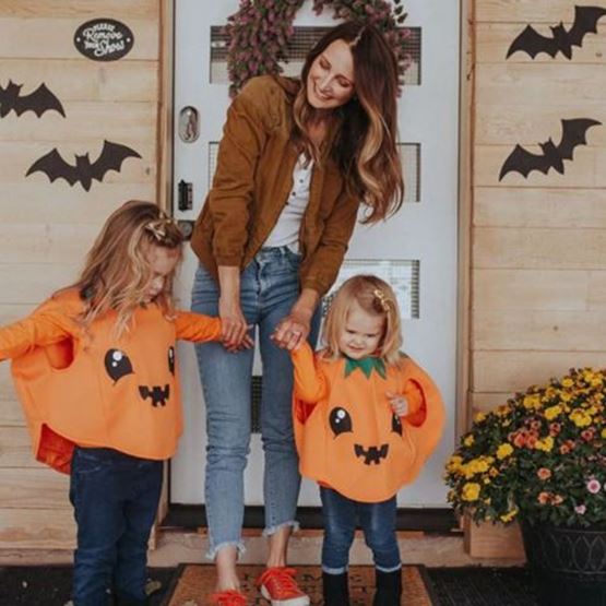 Halloween pumpkin disguise for children