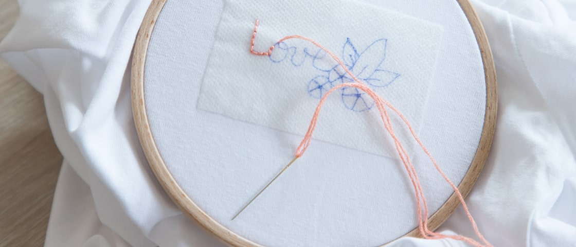 Love t-shirt embroidery tutorial with drums