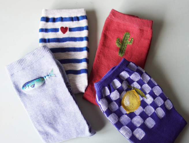 Step 10 of DIY socks for Father's Day