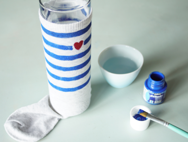Step 4 of DIY socks for Father's Day