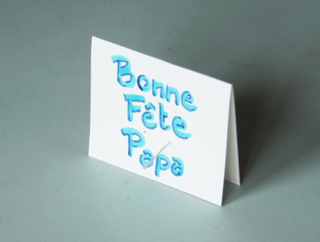 Etape 8 du DIY chaussettes pour la fête des pères