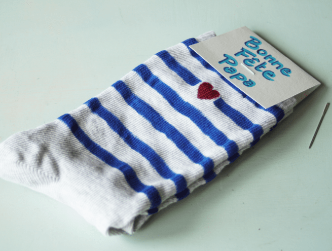 Etape 9 du DIY chaussettes pour la fête des pères
