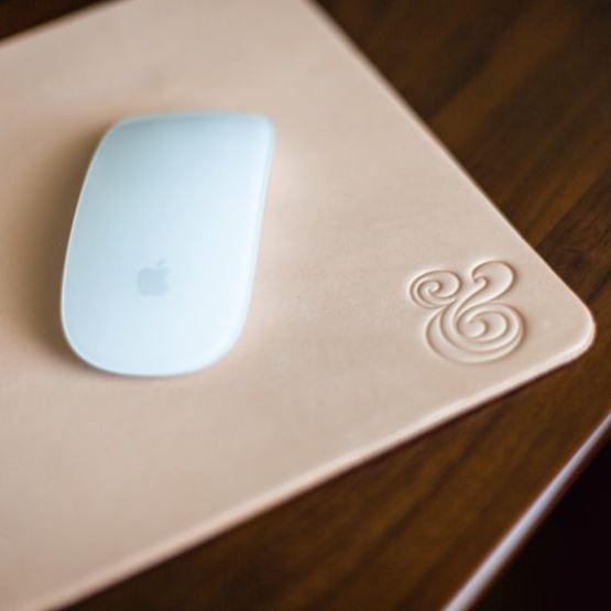Leather desk accessories