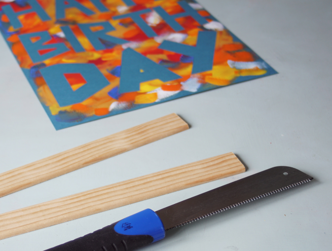 Step 4 of the tutorial for making a birthday banner