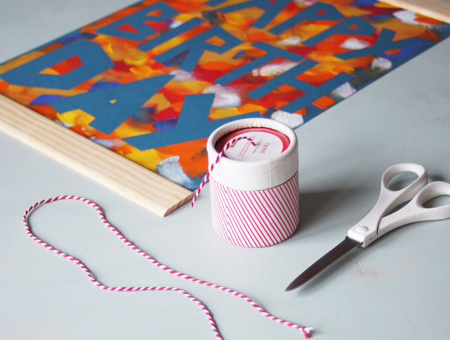 Step 6 of the tutorial for making a birthday banner