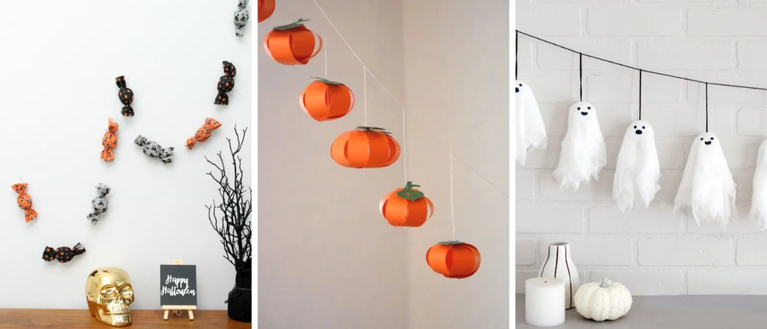DIY Halloween garlands