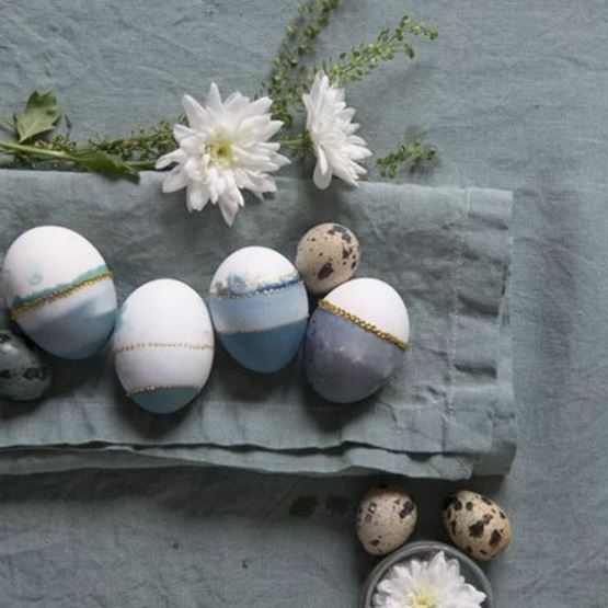 Oeufs de Paques personnalisés fait main peinture 