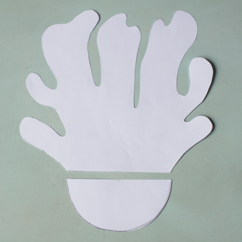 Etape 3 du tuto vase en forme de corail