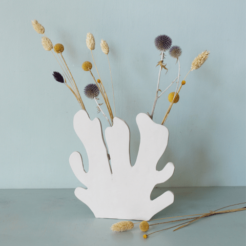 Tuto base en forme de corail blanc
