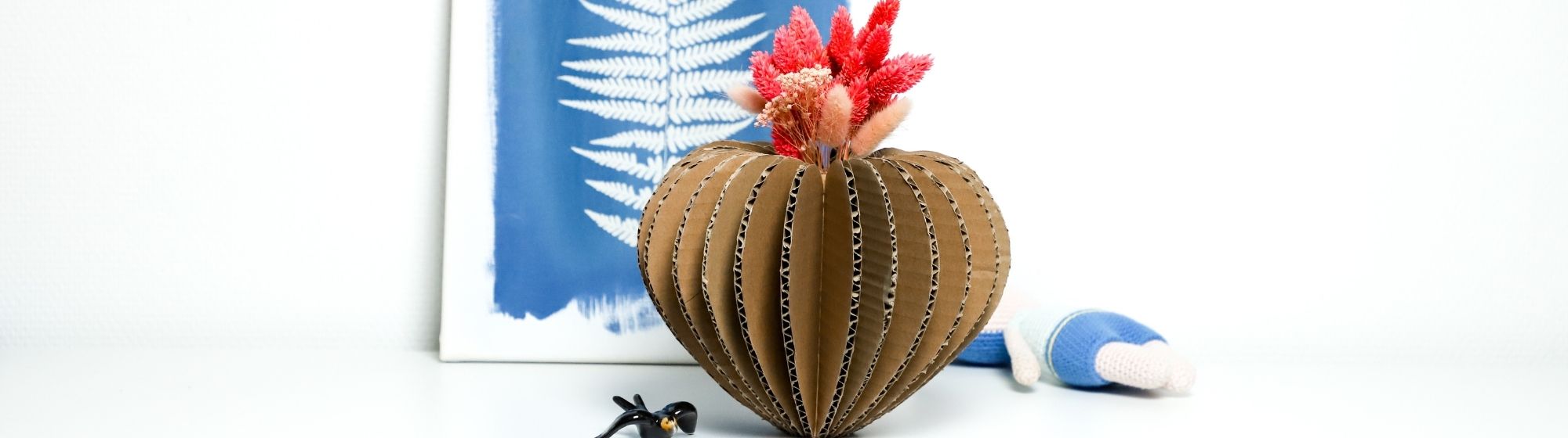 Vase en carton recyclé