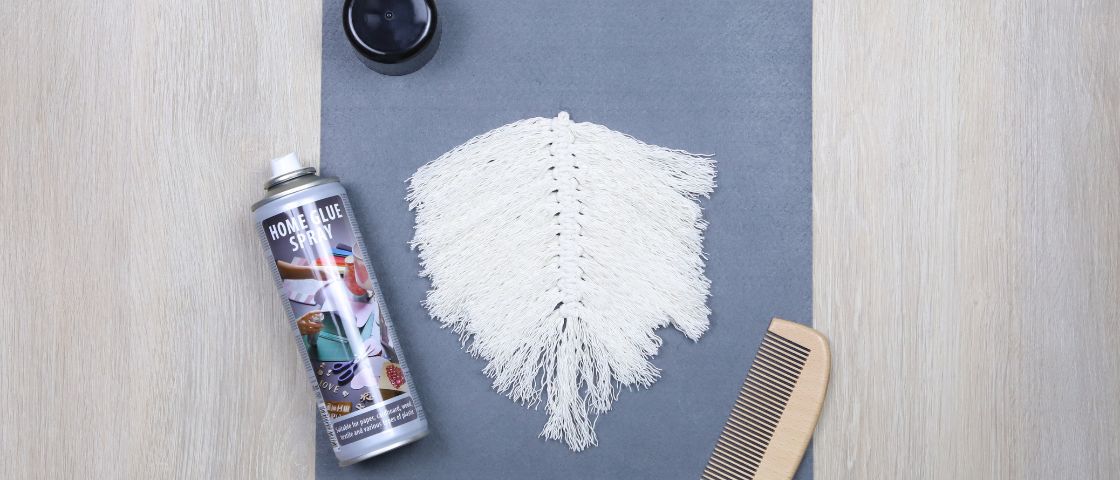 Step 12 of the macramé tutorial