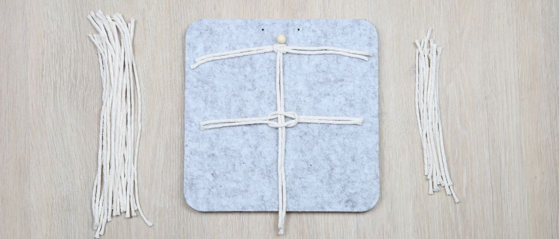 Step 7 of the macramé tutorial