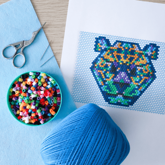 Matériel nécessaire pour réaliser le tuto tissage brick stitch