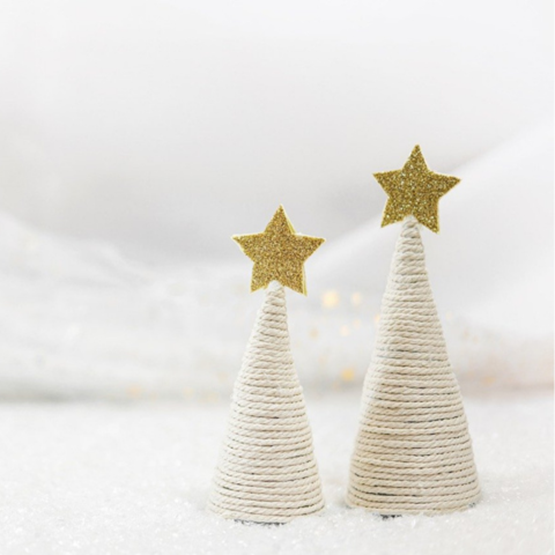 DIY déco de Noël - Sapin en macramé