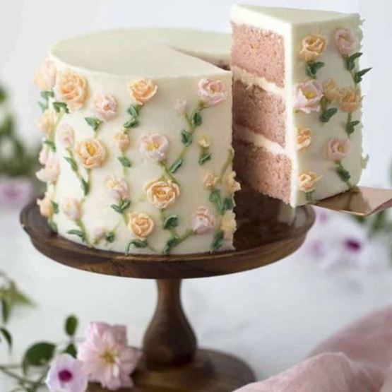 Cake design fleurs