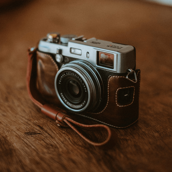 Etui en cuir pour appareil photo