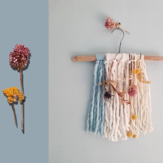 Tissage fleuri