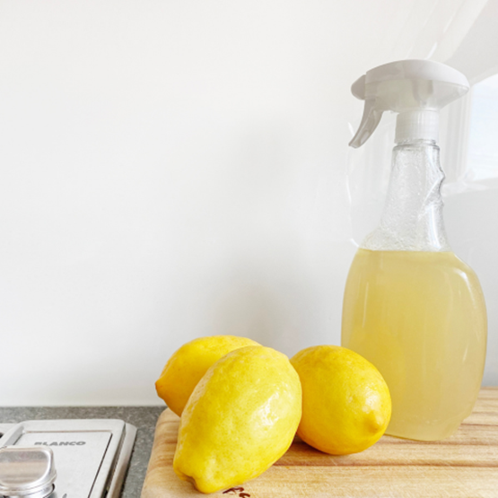 Photo d'ingrédients pour réaliser un diy de produits d'entretien
