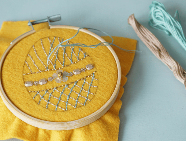 Tuto oeuf de pâques en sequins - Etape 4