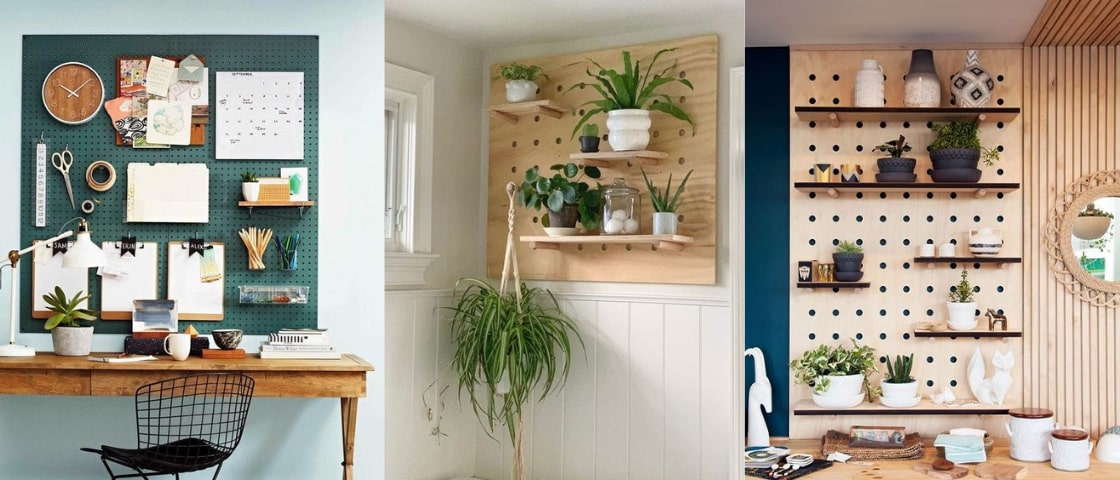 DIY rangement mural porte ustensile en bois à fixer dans la cuisine